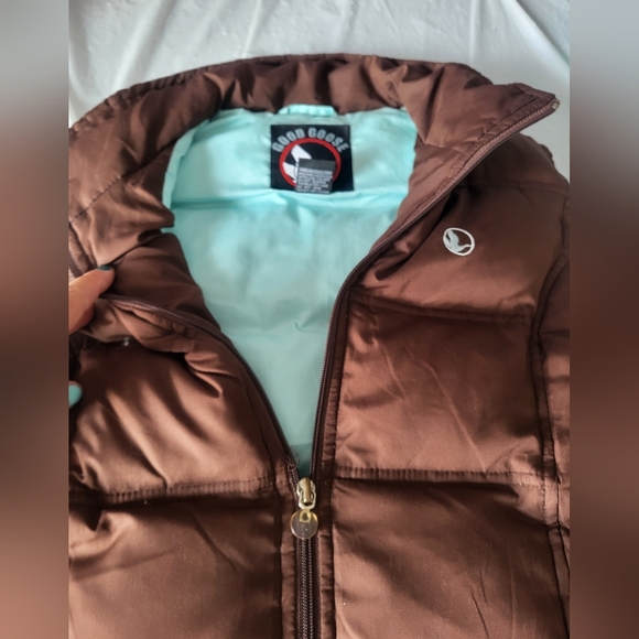 Good Goose Brown Women Puffer Vest, Size Medium - Picture 4 of 4